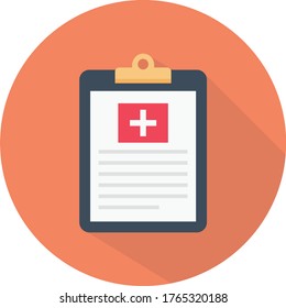 icono de color plano vector de informe