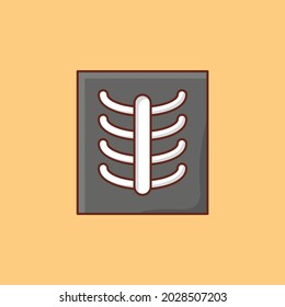 icono de color plano vector de informe