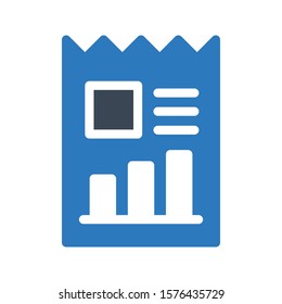 report vector glyph color  icon 