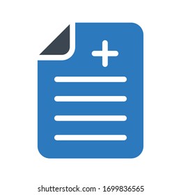 report vector glyph color icon 