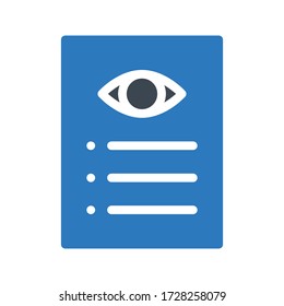 Farbsymbol der Vektorbrille  