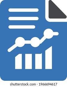 icono de color de glifo vector de informe