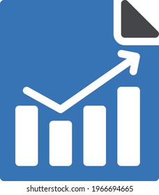 report vector glyph color icon