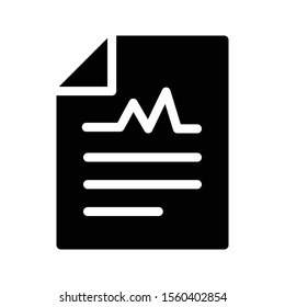 report vector glyph flat icon 