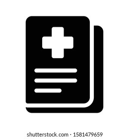 report vector glyph flat icon 
