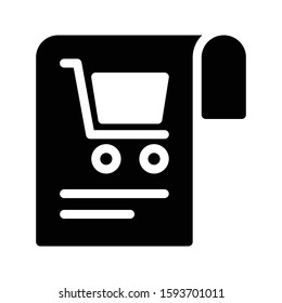report vector  glyph flat icon  