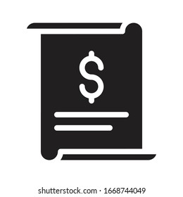 report vector glyph flat icon 