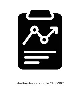 report vector glyph flat icon 