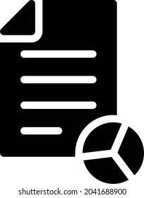 report vector glyph flat icon