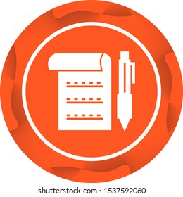 Report Vector Glyph icon