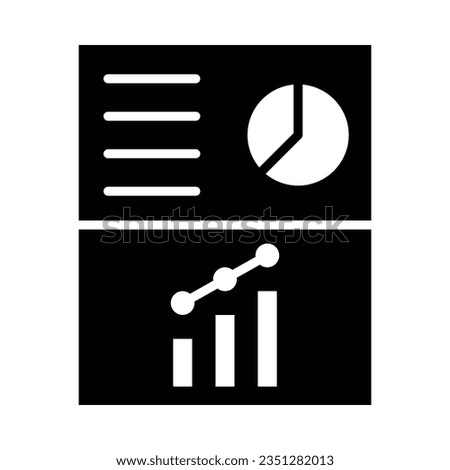 Report Vector Glyph Icon For Personal And Commercial Use.
