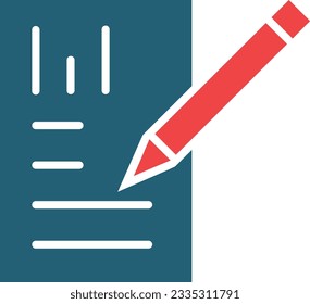 Report Vector Glyph Two Color Icon For Personal And Commercial Use.
