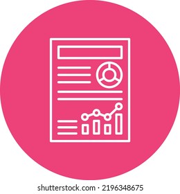 Report vector icon. Can be used for printing, mobile and web applications.