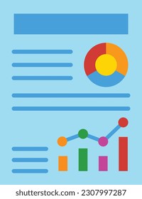 Report vector icon. Can be used for printing, mobile and web applications.