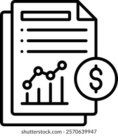 Report vector icon. Can be used for printing, mobile and web applications.