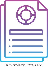 Report vector icon. Can be used for printing, mobile and web applications.