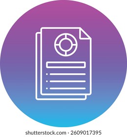 Report vector icon. Can be used for printing, mobile and web applications.