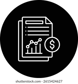 Report vector icon. Can be used for printing, mobile and web applications.