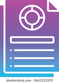 Icono de Vector de informe. Se puede utilizar para aplicaciones de impresión, móviles y de Web.