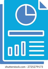 Icono de Vector de informe. Se puede utilizar para aplicaciones de impresión, móviles y de Web.