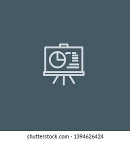 Report vector icon. Report concept stroke symbol design. Thin graphic elements vector illustration, outline pattern for your web site design, logo, UI. EPS 10.