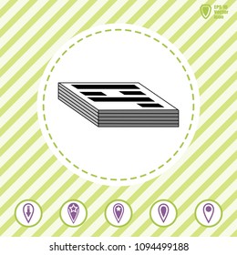 report vector icon. Flat style
