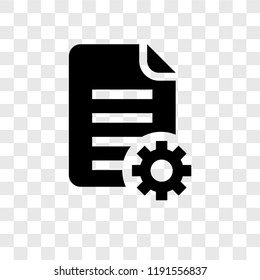 Report vector icon isolated on transparent background, Report transparency logo concept