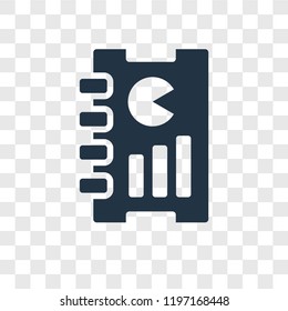 Report vector icon isolated on transparent background, Report transparency logo concept