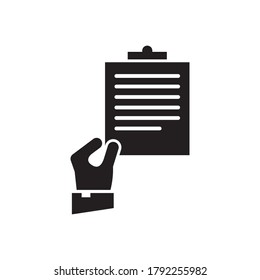 diseño de logotipo de icono de vector de informe