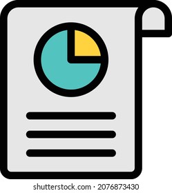 report vector illustration isolated on a transparent background . colour vector icons for concept or web graphics.