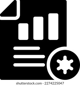 report Vector illustration on a transparent background. Premium quality symmbols. Glyphs vector icons for concept and graphic design. 
