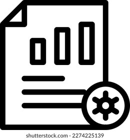 report Vector illustration on a transparent background. Premium quality symmbols. Thin line vector icons for concept and graphic design. 
