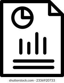 informe Ilustración vectorial sobre un fondo transparente.Símbolos de calidad premium.Icono vectorial de trazo para el concepto y el diseño gráfico. 

