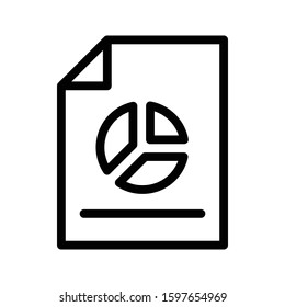 report vector thin line icon 
