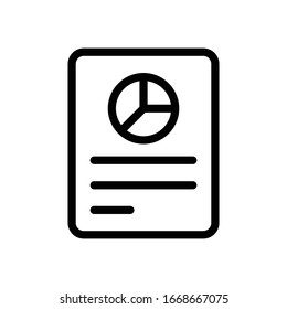 report vector thin line icon 