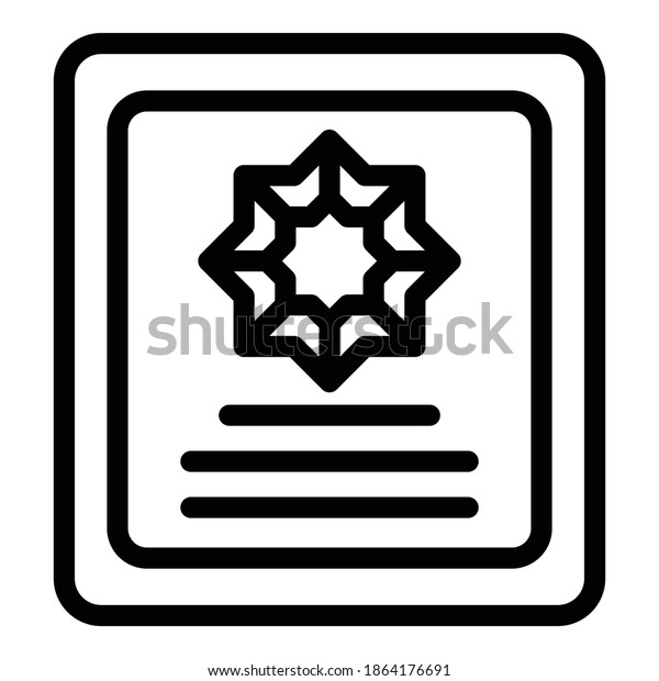 Reportage id icon. Outline reportage\
id vector icon for web design isolated on white\
background