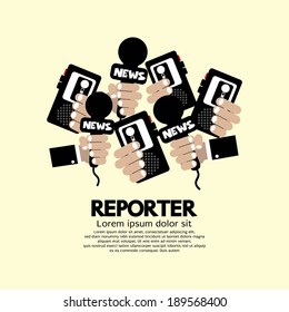 Reporter Concept Vector Illustration