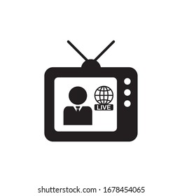 ICONO DE REPORTERO , VECTOR DE ICONOS DE PERIODISMO