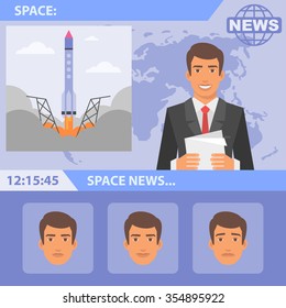Reporter and news space