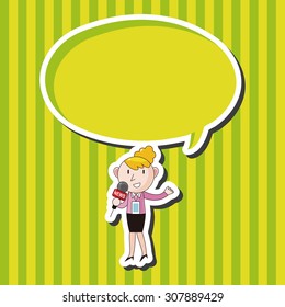 Reporter and photographer theme elements vector,eps
