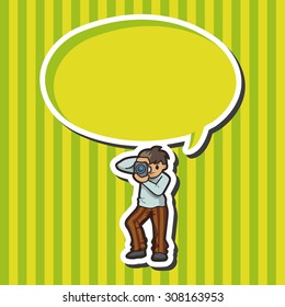 Reporter and photographer theme elements vector,eps