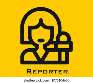 Reporter vector icon