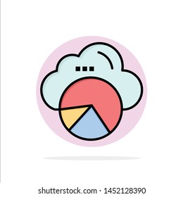 Reporting, Cloud, Data Science, Cloud Science Abstract Circle Background Flat color Icon