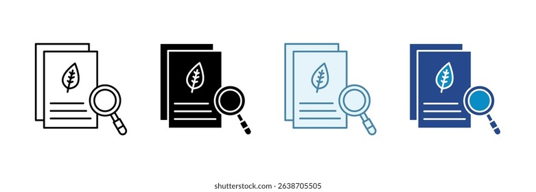 Reporting Icon Set Multiple Style Collection
