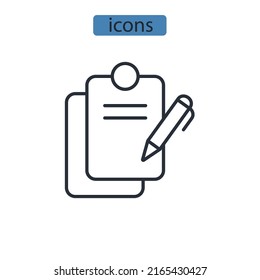 reporting icons  symbol vector elements for infographic web