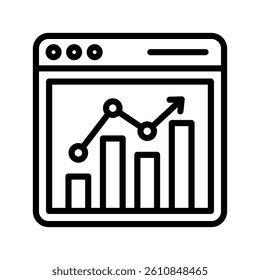 Reporting Line Vector Illustration On White Background.