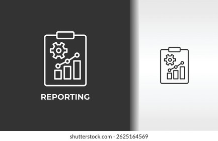 Reporting Vector, Icon Or Logo Sign Isolated Symbol Illustration