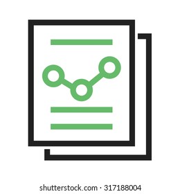 Reports, chart, graphs icon vector image.Can also be used for admin dashboard. Suitable for mobile apps, web apps and print media.