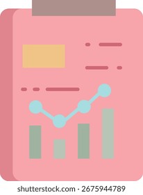 reports files flat icon design