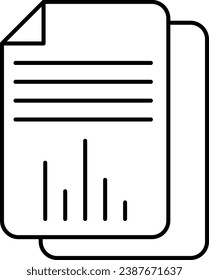 Reports icon, Data analytics icon. Big data analysis technology symbol